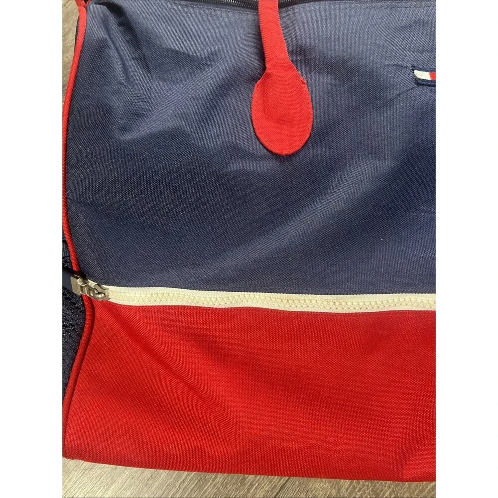 Tommy Hilfiger Tri-Color Cotton Canvas Duffle Bag